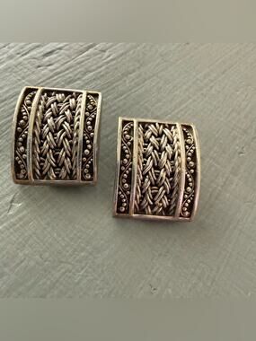 Lois Hill 925 Sterling Silver Clip on Earrings